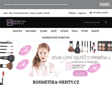 Tablet Screenshot of kosmetika-nehty.cz